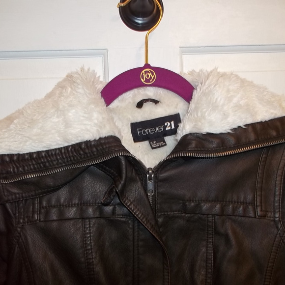 Forever 21 Aviator Style Jacket Size Small - Picture 4 of 8